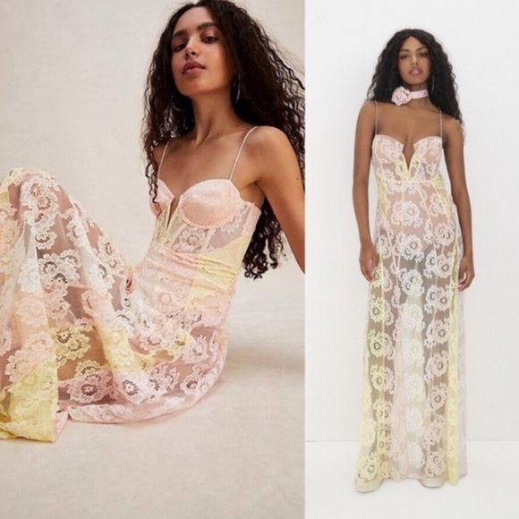 For Love and Lemons Blossom Maxi Dress NWT Size Medium - Picture 2 of 7